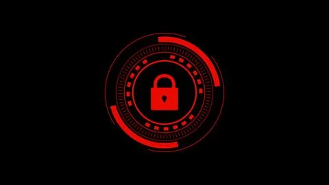 Creative Cyber Security illustration with lock icon, Lock Icon illustration Stock Photos