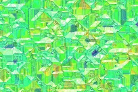 Creative cybernetic optic wire pattern digital art background or texture 스톡 일러스트