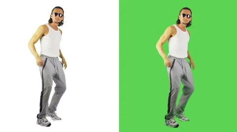 Creative dance using t-shirts Stock Footage 41592662