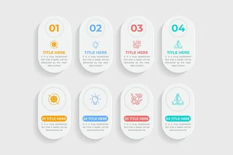 Creative data infographic and visualization template vector with geometric .. Illustrazione stock