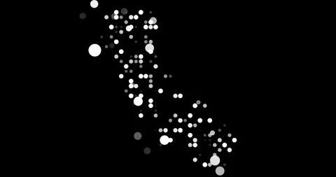 Creative Data Motion of California State Forming with Orbs Stock Footage 320964219