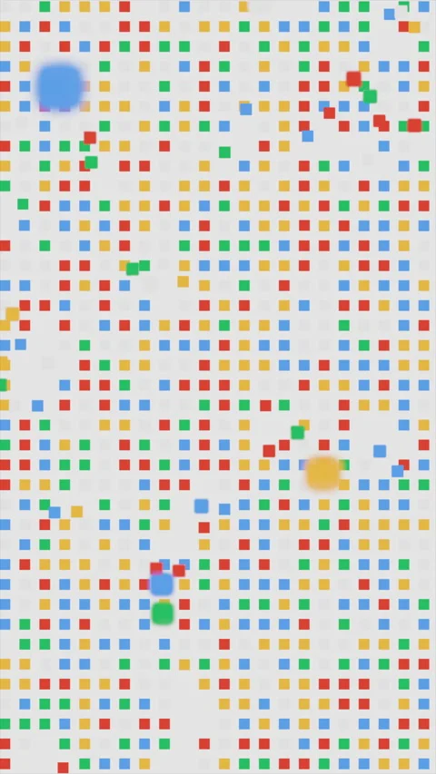 Creative data trends animation with colorful dots and shapes in vibrant pattern Stock Footage 322541350