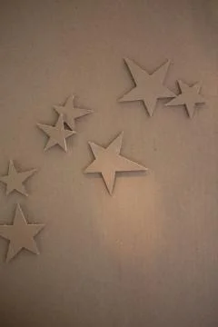 Creative decorations of cardboard. Stockfoto's