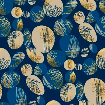 Creative deluxe hand drawn abstract pattern 库存插图