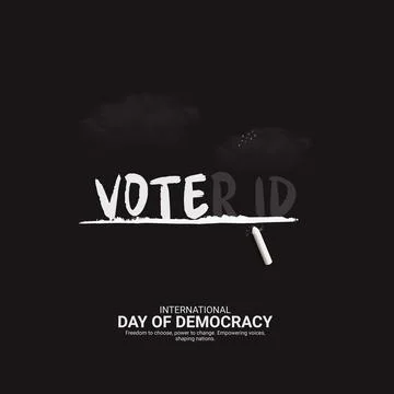 Creative Democracy Day ads design. International Day of Democracy, Celebrat.. Stock Illustration