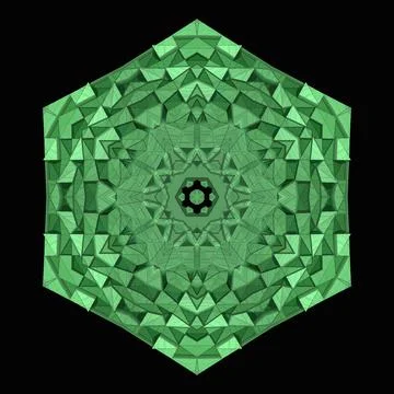 Creative design 3D concrete ornament black background	 Stock-Illustration