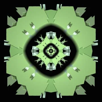 Creative design 3D concrete ornament black background	 Stock-Illustration