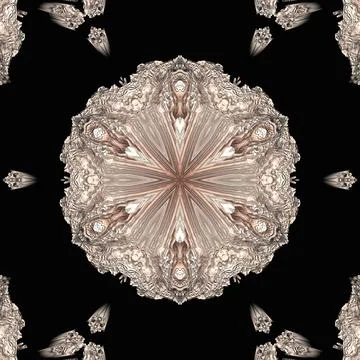 Creative design 3D concrete ornament black background	 Stock-Illustration