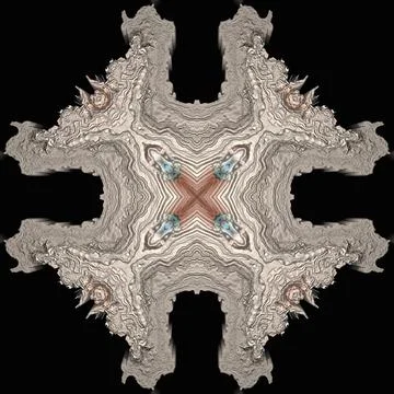 Creative design 3D concrete ornament black background	 스톡 일러스트