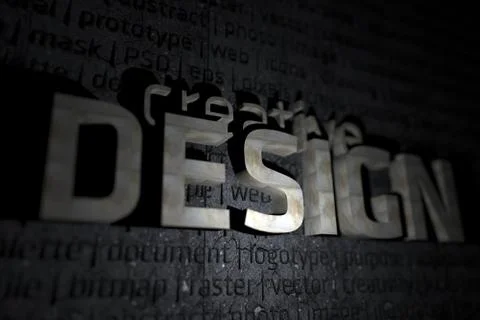 Creative design 3d theme - 3d design Stock Illustration