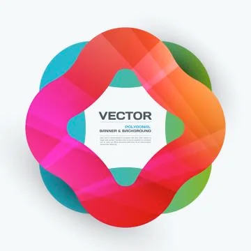 Creative design of abstract vector design elements for graphic template Stock Illustration