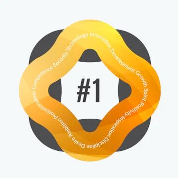 Creative design of abstract vector design elements for graphic template Stock Illustration