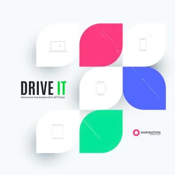 Creative design of abstract vector design elements for graphic template イラスト素材