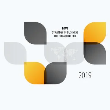 Creative design of abstract vector design elements for graphic template Stockillustratie