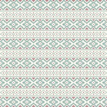 Creative design cloth horizontal pattern. Tribal ethnic ornament seamless pat Illustrazione stock