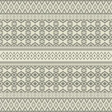 Creative design cloth horizontal pattern. Tribal ethnic ornament seamless pat Illustrazione stock
