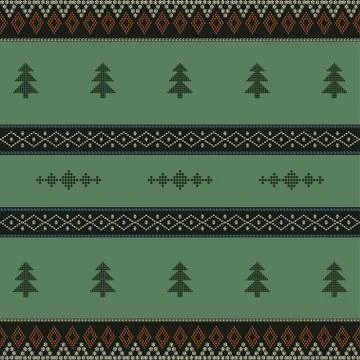 Creative design cloth Horizontal pattern. Tribal ethnic ornament seamless pat Stock Illustration