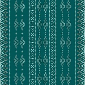 Creative design cloth pattern. Tribal ethnic ornament seamless pattern. Color Stock Illustration