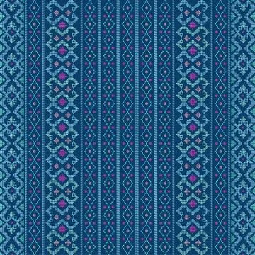 Creative design cloth pattern. Tribal ethnic ornament seamless pattern. Color Stock Illustration
