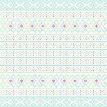 Creative design cloth pattern. Tribal ethnic ornament seamless pattern. Color Stock Illustration