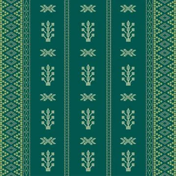 Creative design cloth vertical pattern. Tribal ethnic ornament seamless patte Illustrazione stock