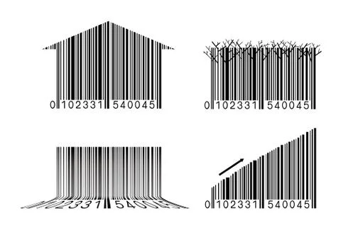 Creative design of code. Isolated on white background. Stock-Illustration