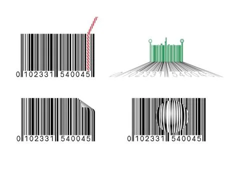 Creative design of code. Isolated on white background. Stock-Illustration