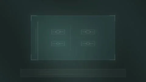 Creative design of digital interface on dark background Stock Footage 339275511
