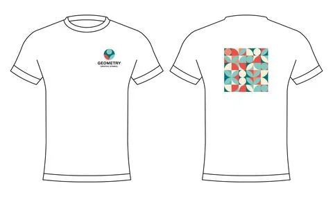 Creative design of graphic elements and shapes, layout for textiles, t-shirt  Stock Illustration