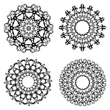 Creative design ink elements Stock Illustration