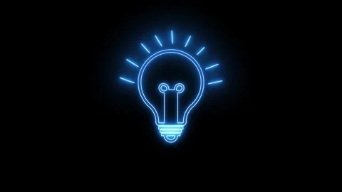 Creative design innovation tools pulse sapphire light bulb concept icons on.. Stock Footage 340998678