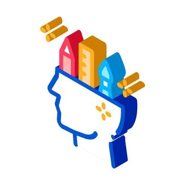 Creative design isometric icon vector illustration color Stock Illustration