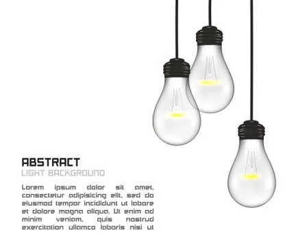 Creative design of nature lamps Stock Illustration