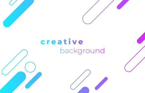 Creative design poster abstract gradient geometric elements background. Geome Stock Illustration