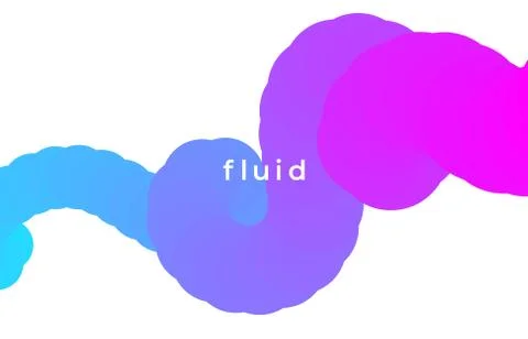 Creative design poster abstract gradient template background. 3D shapes vecto Stock Illustration