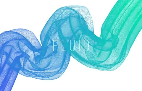 Creative design poster abstract gradient template background. 3D shapes vecto Stock Illustration