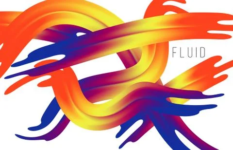 Creative design poster abstract gradient template background. 3D shapes vecto Stock Illustration