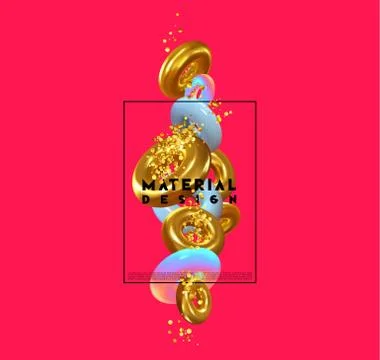 Creative design poster, minimal art trendy vector illustration. Stock Illustration