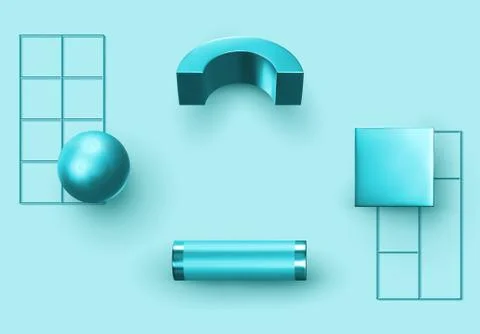 Creative design poster, minimal art trendy vector illustration. Abstract back Ilustración de archivo