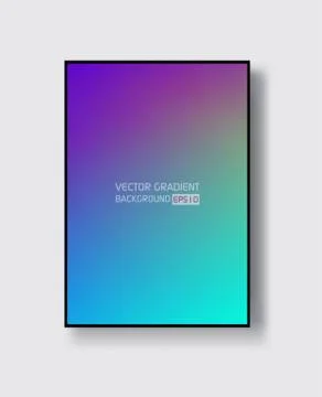 Creative design poster with vibrant gradients. Stock Illustration