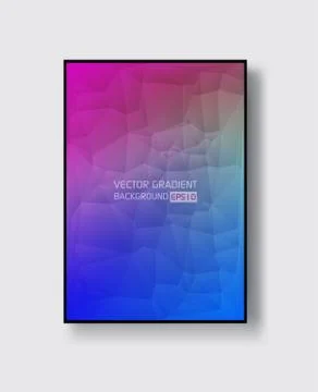 Creative design poster with vibrant gradients. Stock Illustration
