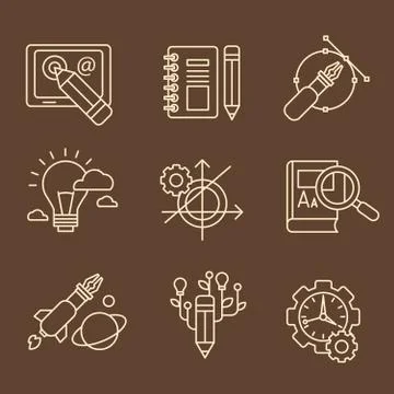 Creative Design Process Concept Stock Illustration