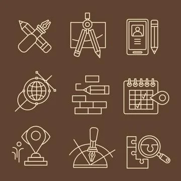 Creative Design Process Concept Stock Illustration