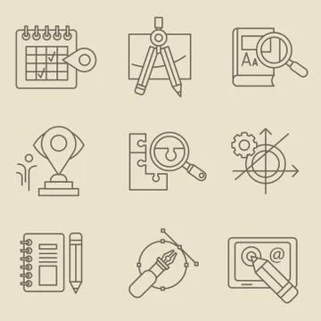 Creative Design Process Concept Stock Illustration