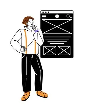 Creative design profession Illustrazione stock