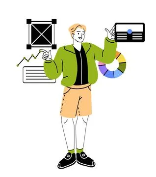 Creative design profession Stock Illustration