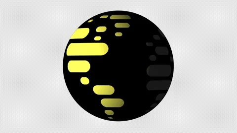 Creative design showcasing a glowing globe animation Vidéo 334110503