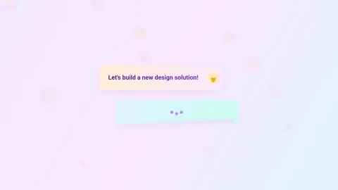 Creative Design Solution Chat Bubble UI Animation Stock Footage 337790101