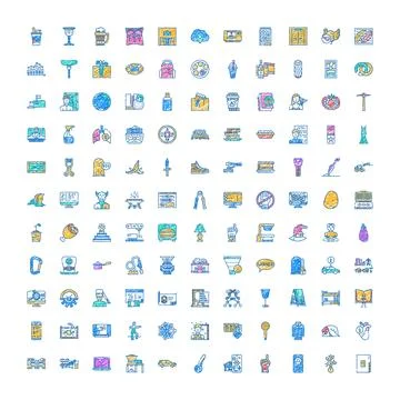 Creative design symbols doodle web user interface icons 스톡 일러스트