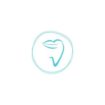 Creative design teeth and lips for your best business symbol Stock Illustration